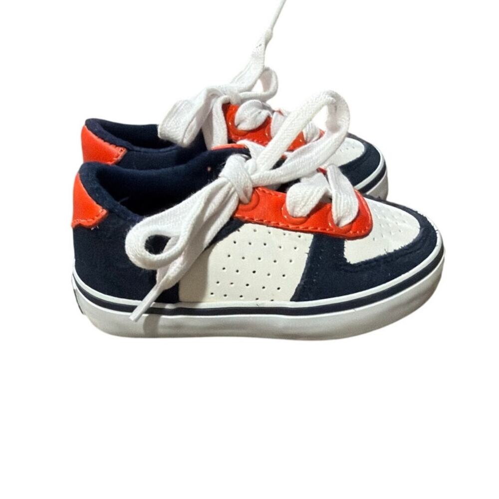 Janie and Jack Colorblock LaceUp Leather Sneaker baby toddler size 4